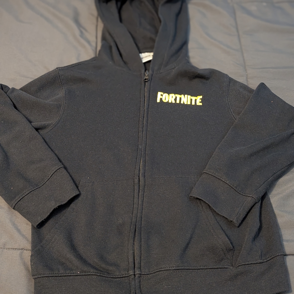 Kids Black Hoodie Jacket